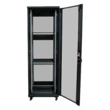 PHASAK Armario Rack 19" Phasak Pro 32U  600x600 Montado (Incluye: 2 bandejas de 19? + Regleta electrica 19? + Juego de ruedas +  Ventilacion)